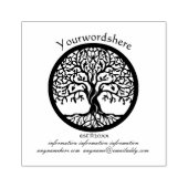 Maak Je Eigen Levensboom Embleem Rubberstempel (Afrduk)
