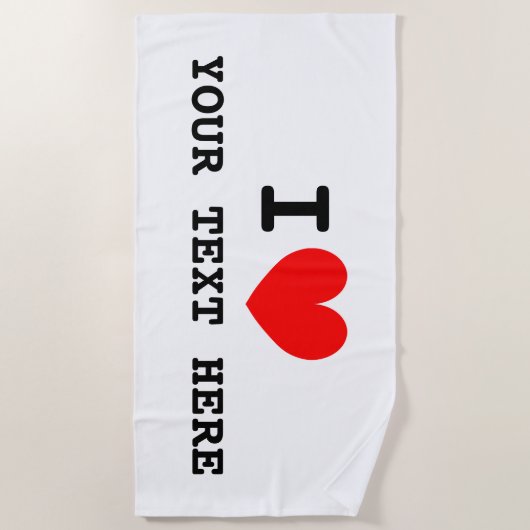 Maak je eigen liefde in de badhanddoek (Voorkant)