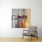 Maak Je Eigen Liefdesscript Romantische Koppel Fot Wandkleed (In Situ (horizontaal))