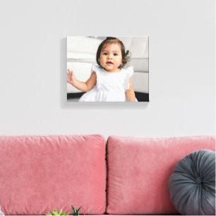 Maak Je Eigen Lijstloze Kinderen Baby Foto Canvas Afdruk
