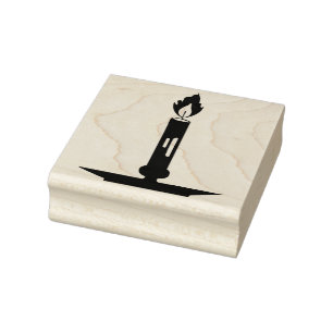 Maak Je Eigen Lit Taper Kaars Rubberstempel