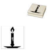 Maak Je Eigen Lit Taper Kaars Rubberstempel (Gestempeld)