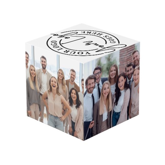 Maak Je Eigen Logo Foto Kubus (Achter hoekig)