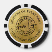 Maak Je Eigen Logo Goud Poker Chips (Voorkant)