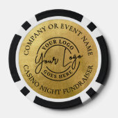Maak Je Eigen Logo Goud Poker Chips (Achterkant)