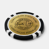Maak Je Eigen Logo Goud Poker Chips (Enkel)