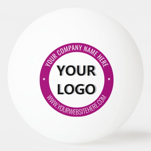 Maak je eigen logo Ping Pong Ballen Sjabloon (Achterkant)