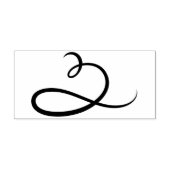 Maak Je Eigen Loopy Calligraphy Ornament Rubberstempel (Afrduk)