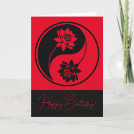 Maak Je Eigen Lotus Yin Yang Symbool Feestdagen Kaart
