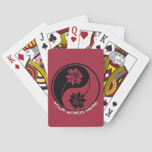 Maak Je Eigen Lotus Yin Yang Symbool Pokerkaarten