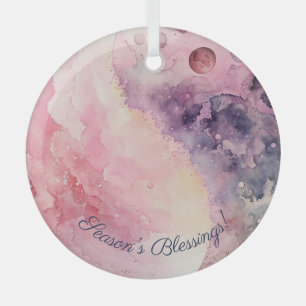 Maak Je Eigen Maanliefdesmagie Pink Moon Glas Ornament
