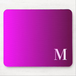 Maak Je Eigen Magenta Ombre Monogram Muismat