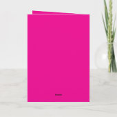 Maak Je Eigen Magenta Uitnodigingskaart (Achterkant)