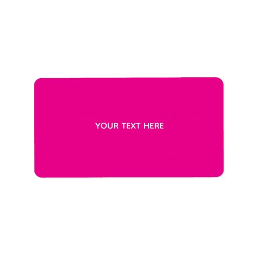 Maak Je Eigen Magenta Uitnodigingskaart Etiket (Voorkant)