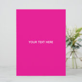 Maak Je Eigen Magenta Uitnodigingskaart Menu (Staand voorkant)