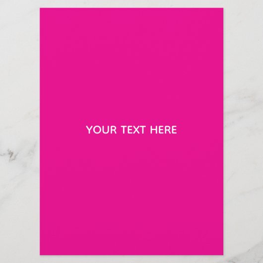 Maak Je Eigen Magenta Uitnodigingskaart Menu (Voorkant)