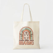 Maak je eigen Magic Boho regenboog Tote Bag (Voorkant)