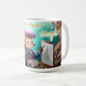 Maak je eigen magische egel, stekelvarken koffiemok (Voorkant rechts)