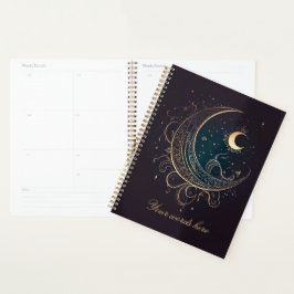 Maak je eigen magische gouden filigraan maan planner