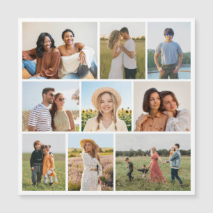 Maak je eigen magische kaart met 9 foto's collage