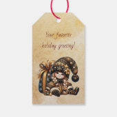 Maak je eigen magische Kerstgnome-cadeausokje Cadeaulabel (Achterkant)