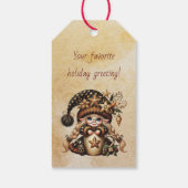 Maak Je Eigen Magische Kerstgnome-Cocoa Cadeaulabel (Achterkant)