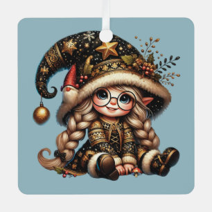 Maak je eigen magische Kerstgnome Metalen Ornament