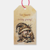 Maak Je Eigen Magische Kerstkabouter Boom Cadeaulabel (Achterkant)