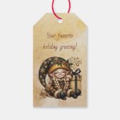 Maak Je Eigen Magische Kerstkabouter Cadeau Cadeaulabel (Achterkant)