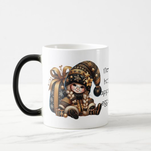 Maak Je Eigen Magische Kerstkabouter Cadeautas Mok (Links)