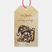 Maak Je Eigen Magische Kerstkabouter Geschenk Cadeaulabel (Achterkant)
