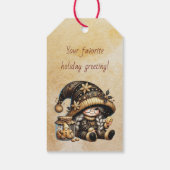 Maak je eigen magische kerstkabouter koekpot cadeaulabel (Achterkant)