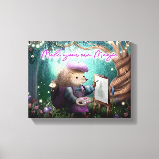 Maak je eigen magische Kinder kamer muurkunst Canvas Afdruk (Voorkant)