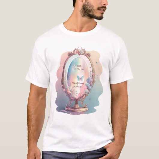 Maak Je Eigen Magische Spiegel T-shirt (Voorkant)