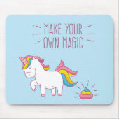 Maak je eigen Magische Unicorn Poop Mousepad Muismat (Voorkant)