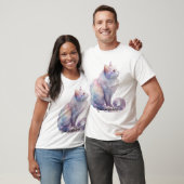 Maak Je Eigen Magische Witte Kat T-shirt (Unisex)