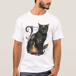 Maak Je Eigen Magische Zwarte Kat T-shirt