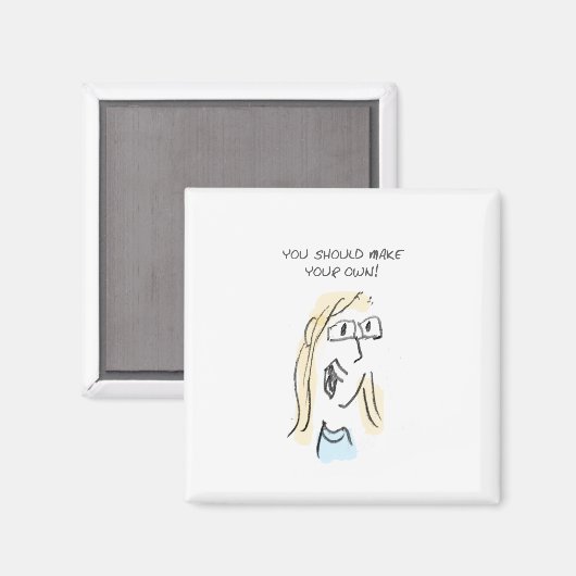 MAAK JE EIGEN! MAGNEET (Voorkant / Achterkant)