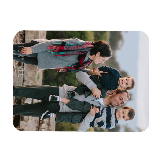 Maak je eigen MAGNET PHOTO - Voeg foto's en tekst  Magneet (Horizontaal)