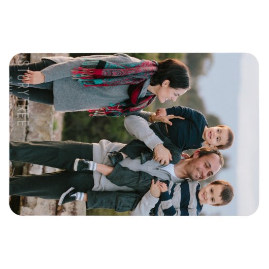 Maak je eigen MAGNET PHOTO - Voeg foto's en tekst  Magneet (Horizontaal)