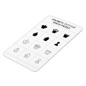 Maak je eigen magnetische uitgesneden schaakstukke magneet (Linkerzijde)