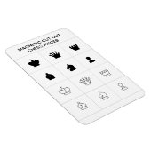 Maak je eigen magnetische uitgesneden schaakstukke magneet (Rechterzijde)