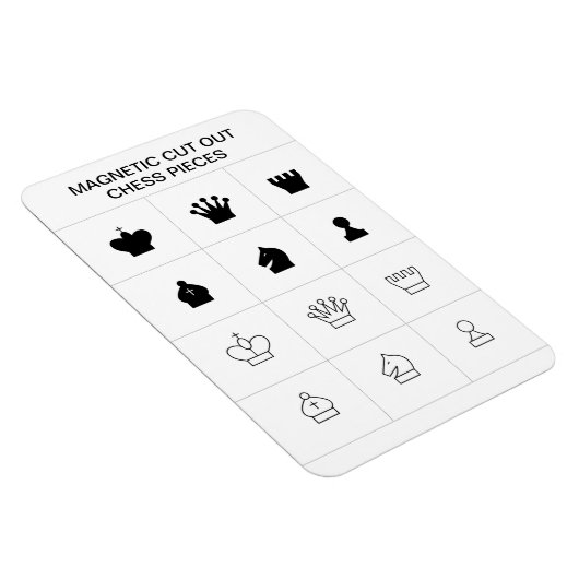 Maak je eigen magnetische uitgesneden schaakstukke magneet (Rechterzijde)