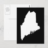 Maak je eigen Maine verhuisbericht Briefkaart (Voorkant / Achterkant)