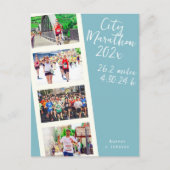 Maak je eigen Marathon hardloop foto ansichtkaart Briefkaart (Voorkant)