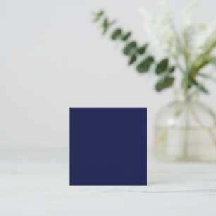 Maak je eigen marineblauwe Op maat gemaakte gepers Vierkante Visitekaartje