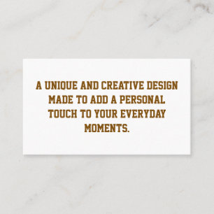 Maak je eigen mat businesscard van 8,9 x 5,1 cm visitekaartje