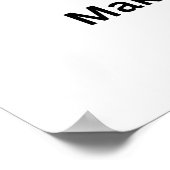 Maak Je Eigen Mat Papier Poster (Hoek)