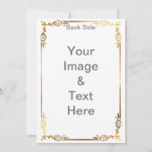 Maak je eigen Matte 5x7 voor- en achtervaderdag Kaart (Achterkant)