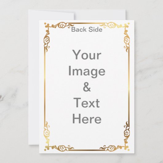 Maak je eigen Matte 5x7 voor- en achtervaderdag Kaart (Achterkant)